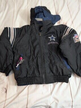 Vintage 90s Pro Player Dallas Cowboys Reversible Jacket Youth L 16-18 NFL